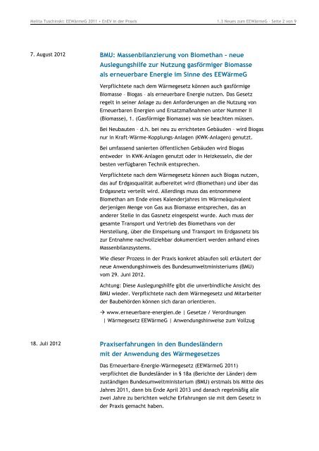 EEWärmeG 2011 + EnEV - ENEV-Online.de