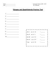 Polygons and Quadrilaterals Practice Test - White Plains Public ...