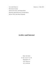 Archive und Internet