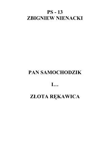 13 - Pan Samochodzik i Złota Rękawica - Zbigniew Nienacki