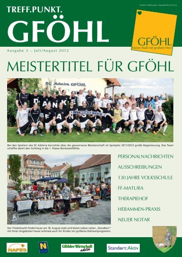 aktion â€žsaubere gemeinde 2012â€œ - Stadtgemeinde GfÃ¶hl