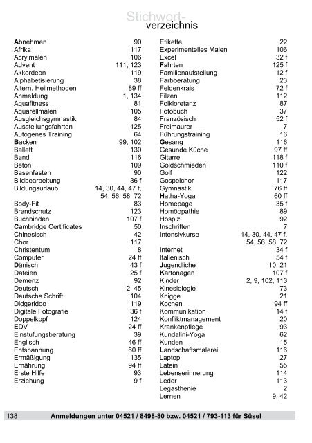 Die Druckerei in Eutin - Volkshochschule Eutin