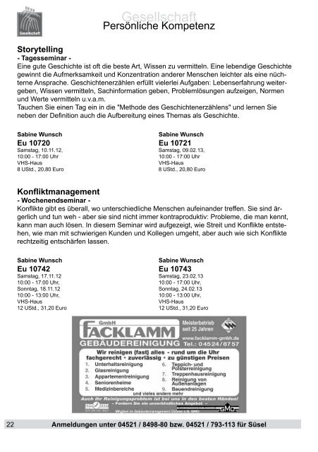 Die Druckerei in Eutin - Volkshochschule Eutin