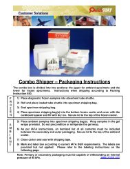 Combo Shipper – Packaging Instructions - ICON plc