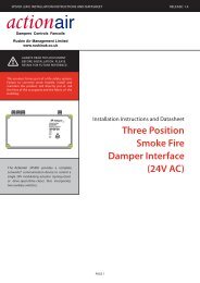 3PSFDI Smoke Fire Damper Interface (24V) - Actionair