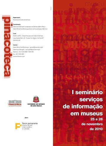 I seminário serviços de informação em museus - Pinacoteca do ...