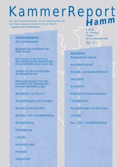 Nr. 5 - Notarkammer