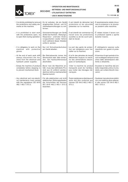 Manuale DCC DVC - Sea