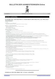 BULLETIN DER AANBESTEDINGEN-Online