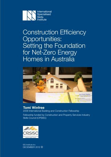 Setting the Foundation for Net-Zero Energy Homes in Australia