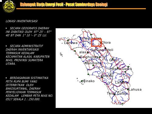 Hasil-hasil Inventarisasi Batubara Bersistem dan Marginal Tahun