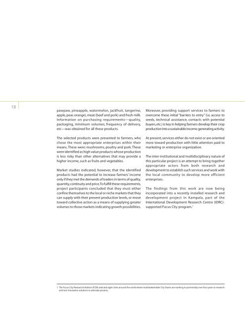Impacts of Urban Agriculture Annual Report.p65 - International ...