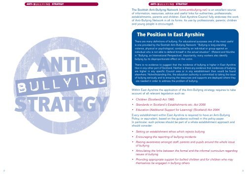 Anti-Bullying strategy - East Ayrshire Council
