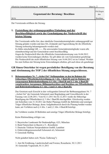 Protokol PDF (45 KB) - Gemeinde Schonstett