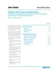 DA3 Series Manual - Dry-O-Tron by Dectron