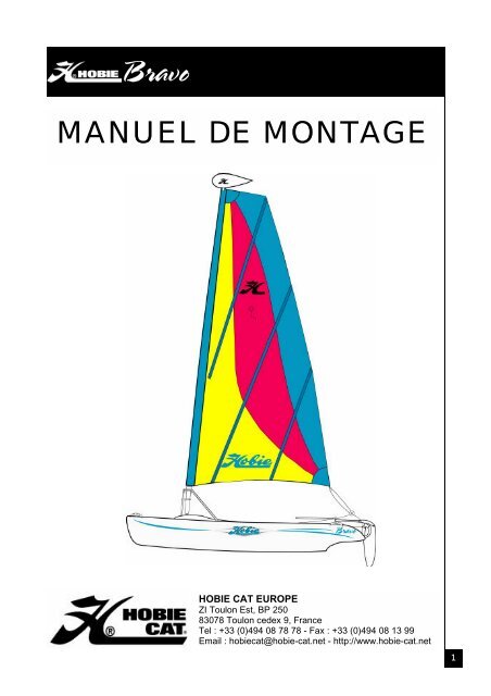 MANUEL DE MONTAGE - Hobie Cat