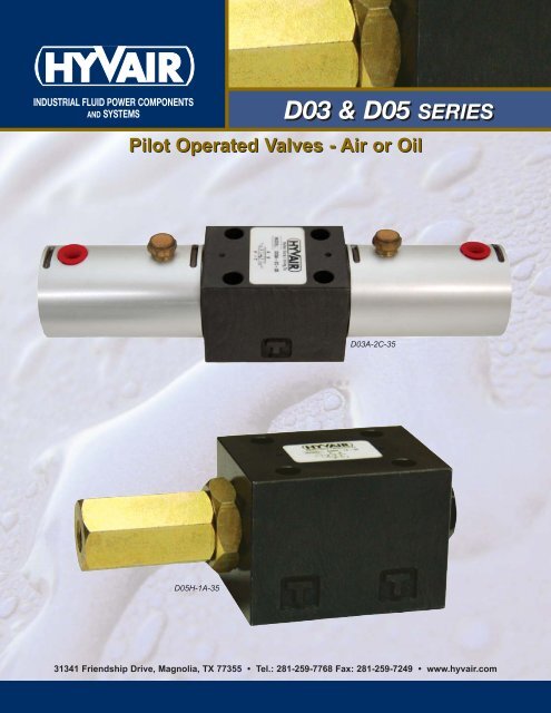 Pilot Operated Valves-Air & Oil - Hyvair