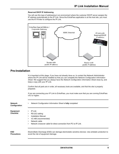 Kantech IP Link Installation Manual - Tyco Security Products