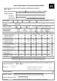 Direct Observation of Procedural Skills (DOPS) Paper Form