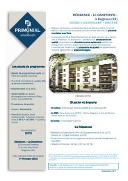 Fiche programme-Le Dampierre - Bagneux - Primonial Immobilier