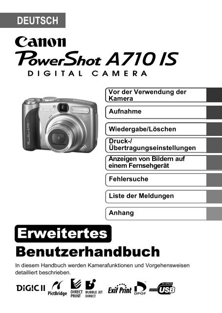 PowerShot A710 IS ... - canon.de