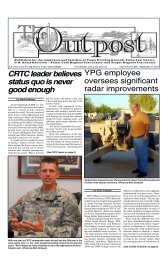 OUTPOST, September 27, 2010 — 1 - Yuma Proving Ground! - U.S. ...