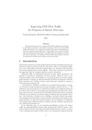 Inspecting DNS Flow Traffic for Purposes of Botnet Detection