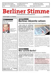 Berliner Stimme - Archiv - SPD Berlin