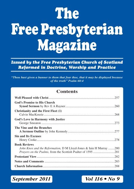 September - the Free Presbyterian church of Scotland