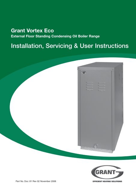 Grant Vortex Eco Condensing manual - Grant UK