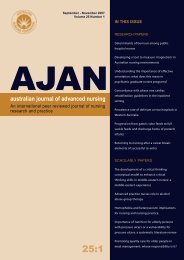 Download Complete Issue - Australian Journal of Advanced Nursing