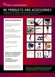 MI Products & Accessories Catalogue - Hal Leonard Australia