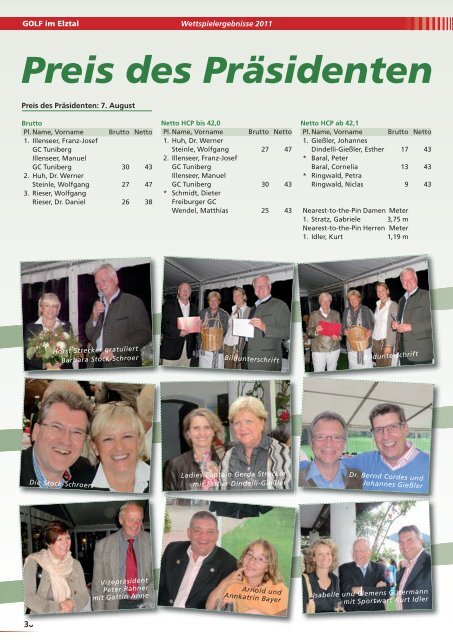 Amateure Saison 2011 - Golfclub Gütermann Gutach e.V.