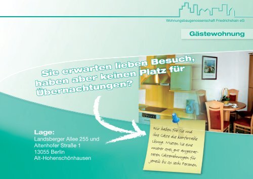 Service-Heft - Wohnungsbaugenossenschaft Friedrichshain eG