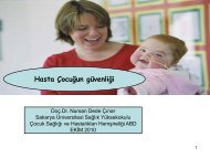 Hasta ÃocuÄun gÃ¼venliÄi - TÃ¼rkiye Milli Pediatri DerneÄi