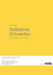 Reflexives Entwerfen - FakultÃ¤t fÃ¼r Architektur und Landschaft