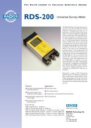 RDS-200 Universal Survey Meter - Orione S.r.l.