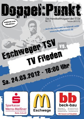 Infos unter www.handball2000.de - Eschweger TSV