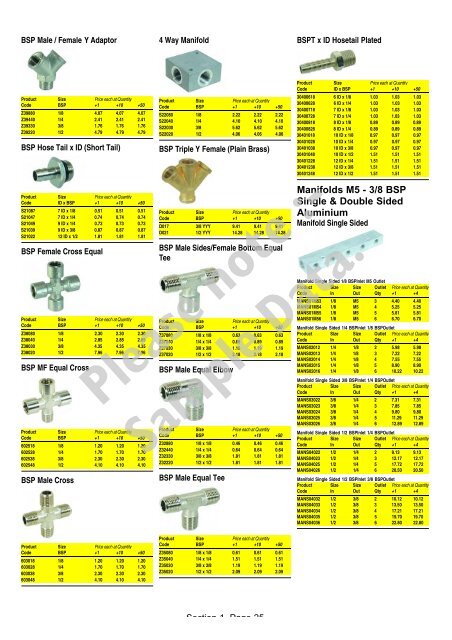 Metric Push-In Fittings (Plastic) Spring Clip - Air controls and ...