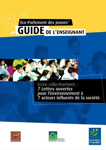 Guide pÃ©dagogique 2005-2006 - Eco-Parlement des jeunes