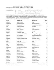 Synonyms & Antonyms RL - Reading Manipulatives