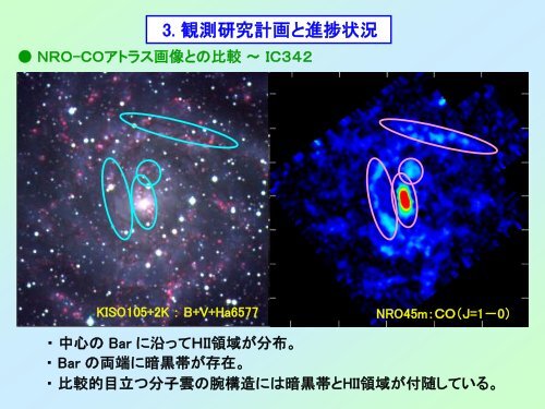 å¤è²æ®åã«ããè¿åæ¸¦å·»éæ²³HIIé åã®ç ç©¶:é²æç¶æ³