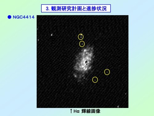 å¤è²æ®åã«ããè¿åæ¸¦å·»éæ²³HIIé åã®ç ç©¶:é²æç¶æ³