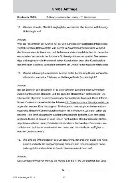 VKA - beim Verband Schleswig-Holsteiner Kommunalarchivarinnen ...