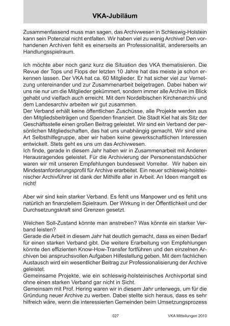 VKA - beim Verband Schleswig-Holsteiner Kommunalarchivarinnen ...