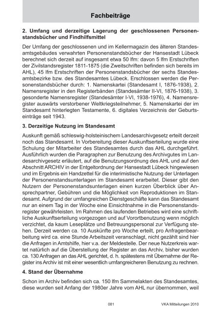 VKA - beim Verband Schleswig-Holsteiner Kommunalarchivarinnen ...