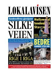 Hollywood tendenser i Stavanger - Lokalavisen
