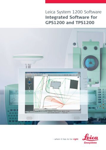 Leica System 1200 Software Integrated Software for GPS1200 and ...