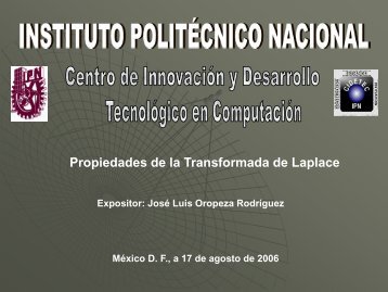 LA TRANSFORMADA DE LAPLACE.pdf - JosÃ© Luis Oropeza