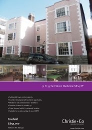 information about 31 & 33 Earl Street - Christie + Co Corporate